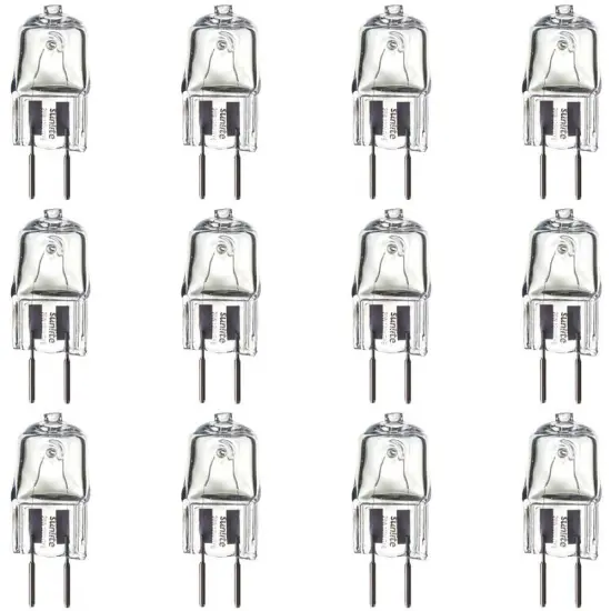 12PK - SUNLITE 20w 120v Single Ended T3.5 GY6.35 Bi-Pin Base 3200K Halogen Lamp Bright White {1}