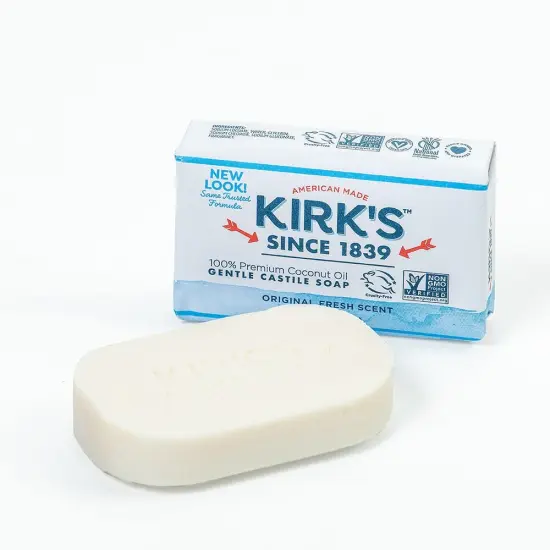 The Original Kirk's Castile Bar Soap Gentle Premium Coconut Oil (Pack of 9) {3}