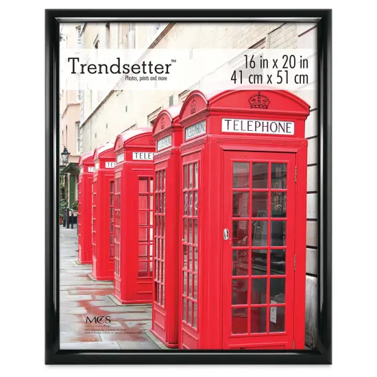 MCS Trendsetter Acrylic Poster Frame - 16" x 20" x 1/4", Black {1}
