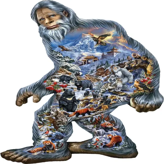 Sunsout Yeti 850 pc Special Shape Jigsaw Puzzle 95017 {1}