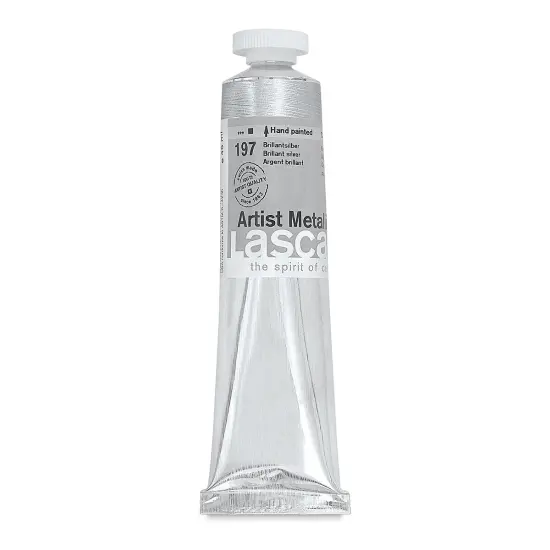 Lascaux Artist Acrylics - Brilliant Silver, 45 ml tube {1}