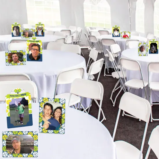 Big Dot of Happiness Let&rsquo;s Rally - Pickleball - Birthday or Retirement Party 4x6 Picture Display - Paper Photo Frames - Set of 12 {3}