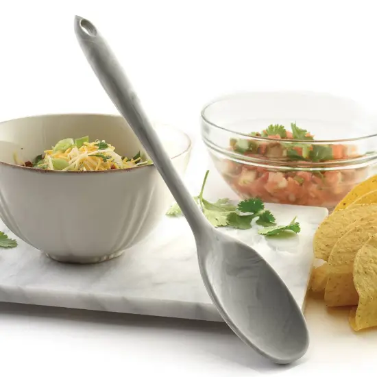 Norpro Silicone Flexible and Durable Gray Marble Spoon 11.25 inch {5}