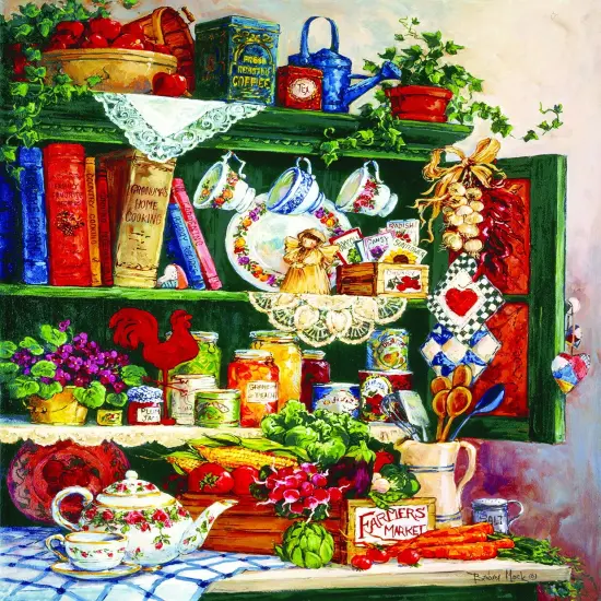 Sunsout Grandma's Cupboard 1000 pc Jigsaw Puzzle 31391 {1}