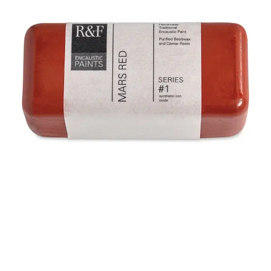 R&F Encaustic Paint Block - Mars Red, 104 ml block {1}