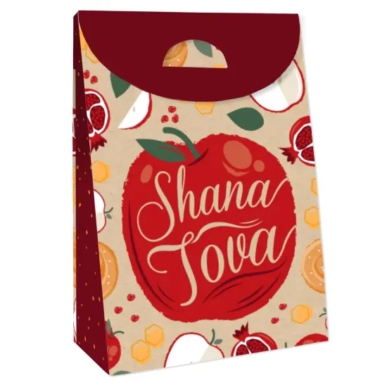 Big Dot of Happiness Rosh Hashanah - New Year Gift Favor Bags - Party Goodie Boxes - Set of 12 {4}