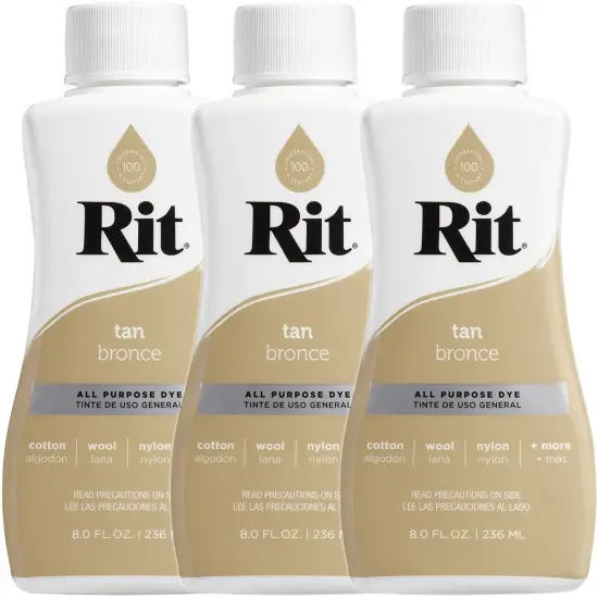 Multipack of 3 - Rit Dye Liquid 8oz-Tan {1}