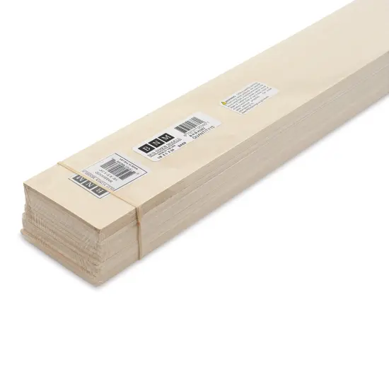 Bud Nosen Basswood Sheets - 1/8" x 3" x 24", 15 Sheets {1}