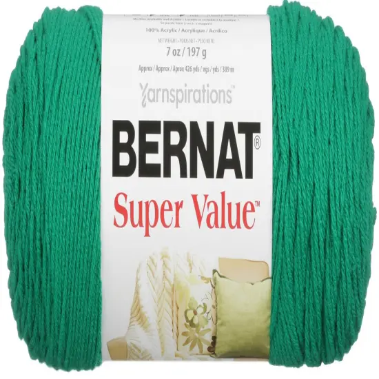 Bernat Super Value Kelly Yarn - 3 Pack of 198g/7oz - Acrylic - 4 Medium (Worsted) - 426 Yards - Knitting/Crochet {2}