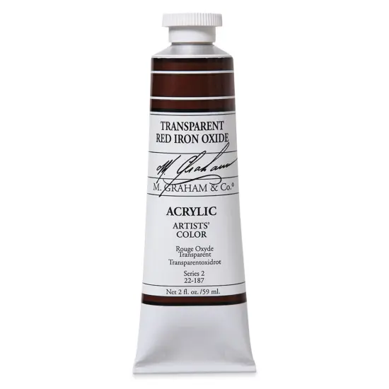 M. Graham Artists' Acrylics - Transparent Red Oxide, 2 oz tube {1}