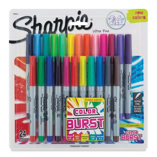 Sharpie Ultra-Fine Point Marker - Color Burst Colors, Set of 24 {1}