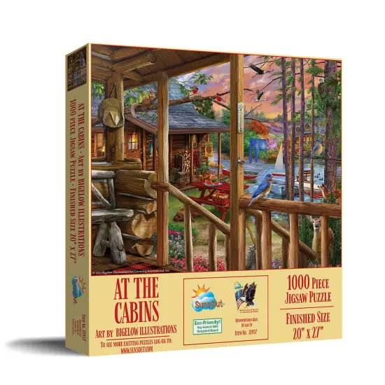 Sunsout At The Cabins 1000 pc Jigsaw Puzzle 31937 {3}