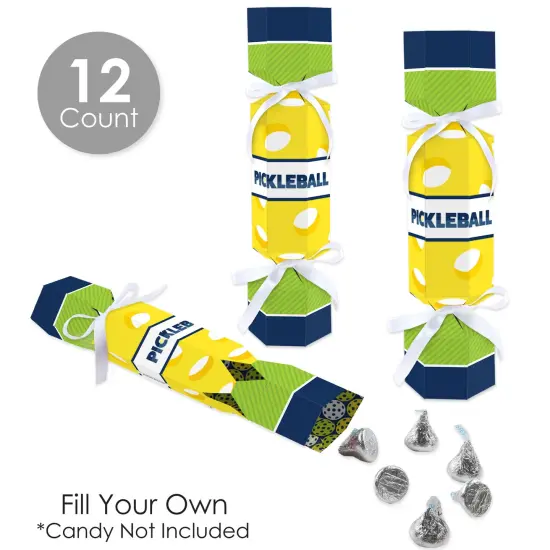 Big Dot of Happiness Let's Rally - Pickleball - No Snap Birthday or Retirement Party Table Favors - DIY Cracker Boxes - Set of 12 {4}