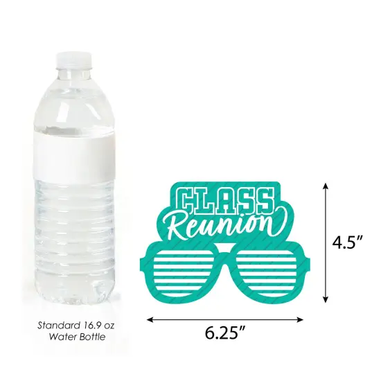 Big Dot of Happiness Still Got Class Glasses - Paper Card Stock High School Reunion Party Photo Booth Props Kit - 10 Count {6}