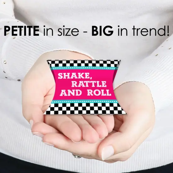 Big Dot of Happiness 50&rsquo;s Sock Hop - Favor Gift Boxes - 1950s Rock N Roll Party Petite Pillow Boxes - Set of 20 {4}