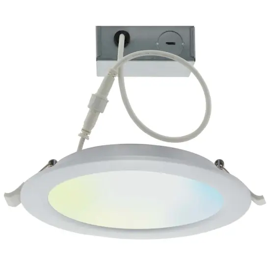Wi-Fi 4in LED Tunable White - Edge-Lit Downlight 10w 650lm - Satco Starfish IOT Selectable {2}