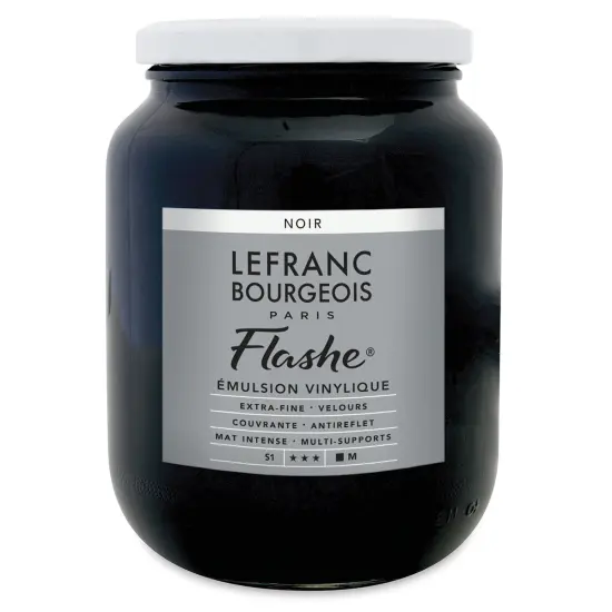 Lefranc & Bourgeois Flashe Vinyl Paint - Black, 750 ml {1}