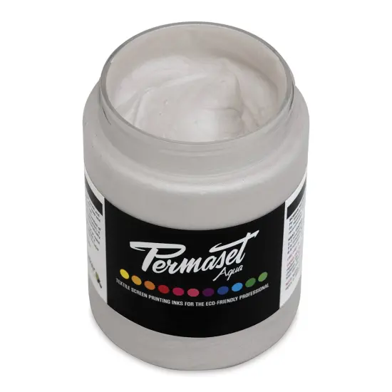 Permaset Aqua Fabric Ink - Pearl White, 300 ml {1}