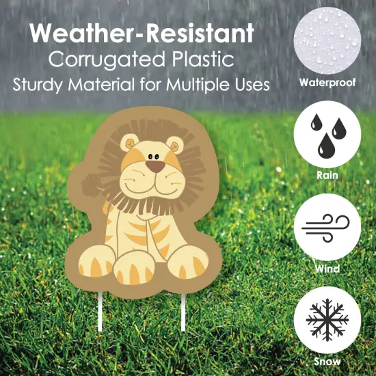 Big Dot of Happiness Noah's Ark - Yard Sign & Outdoor Lawn Decorations - Baby Shower Yard Signs - Set of 8 {4}