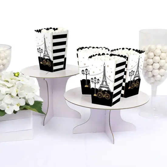 Big Dot of Happiness Stars Over Paris - Parisian Themed Party Favor Popcorn Treat Boxes - Set of 12 {4}