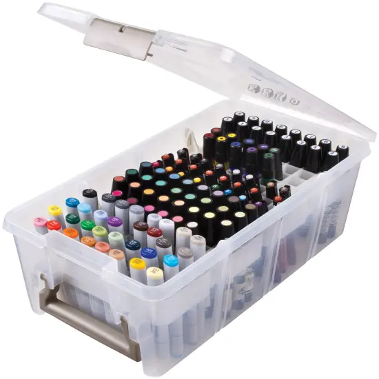 ArtBin Marker Satchel-15"X8"X6.5" Translucent {4}