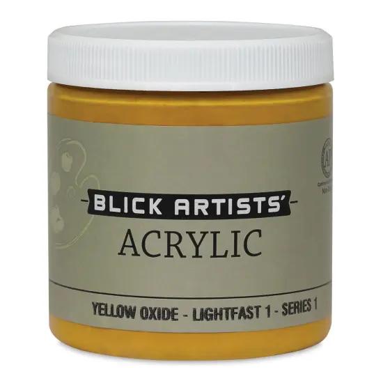 Blick Artists' Acrylic - Yellow Oxide, 8 oz jar {1}