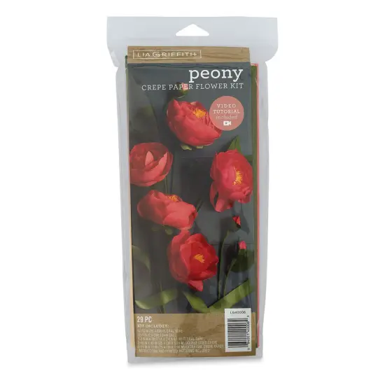 Lia Griffith Crepe Paper Flower Kit - Peony, 29 Pieces {1}