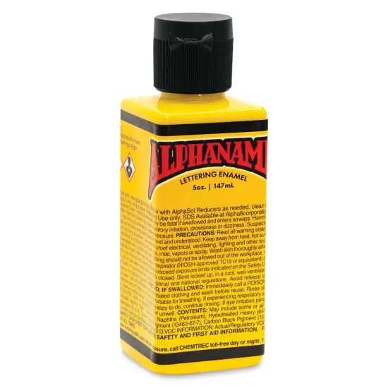 Alpha6 Alphanamel Lettering Enamel - Alpha Yellow, 147 ml, Bottle {1}
