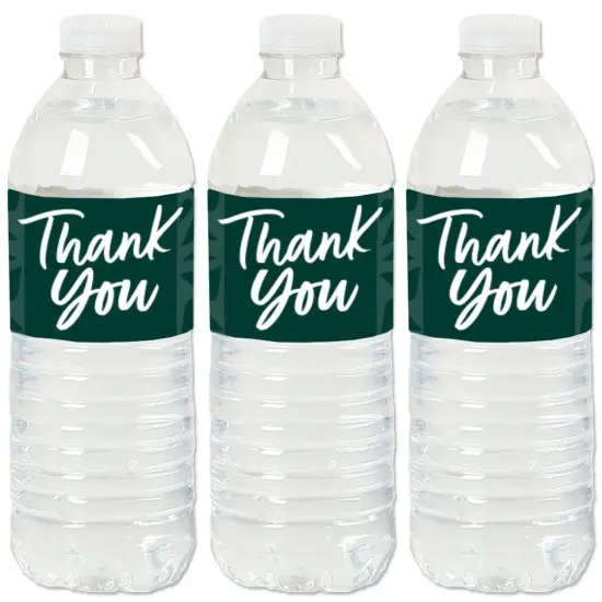 Big Dot of Happiness Emerald Elegantly Simple - Guest Party Favors Water Bottle Sticker Labels - Set of 20 {1}