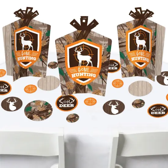 Big Dot of Happiness Gone Hunting - Deer Hunting Camo Baby Shower or Birthday Party Decor and Confetti - Terrific Table Centerpiece Kit - Set of 30 {1}