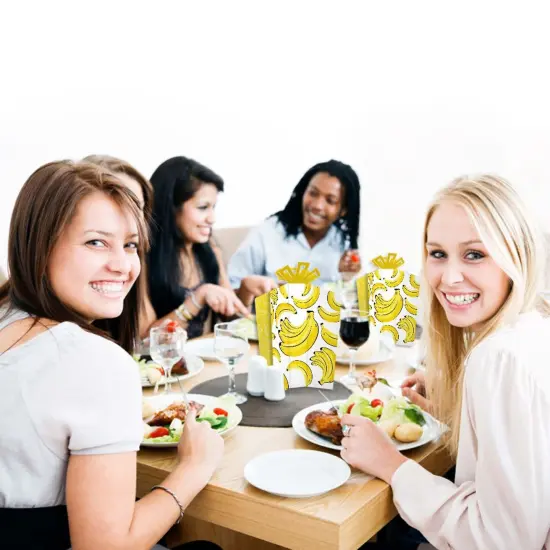 Big Dot of Happiness Let's Go Bananas - Table Decorations - Tropical Party Fold and Flare Centerpieces - 10 Count {7}