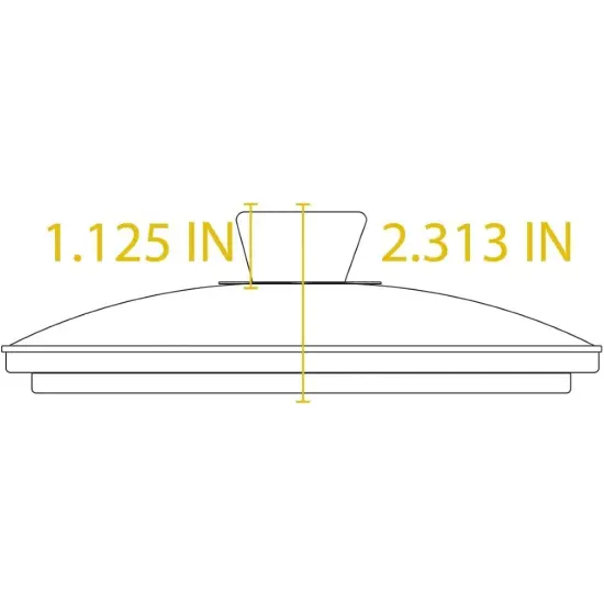 Lodge GL8 Tempered Clear Glass Lid Fits 8 Inch Cast Iron Skillets Serving Pots {3}