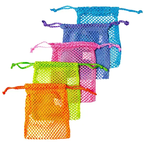 Big Mo's Toys Splash Balls - Neon Drawstring Mesh Bag and Cool Water Balls for Pool - 12 Pack Set {3}
