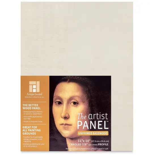 Ampersand Value Series Artist Wood Panel - 11" x 14", 7/8" Cradle {1}