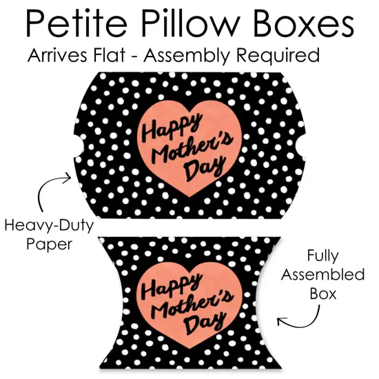 Big Dot of Happiness Best Mom Ever - Favor Gift Boxes - Mother's Day Party Petite Pillow Boxes - Set of 20 {7}