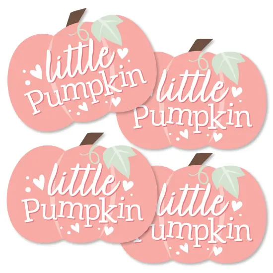Big Dot of Happiness Girl Little Pumpkin - Decorations DIY Fall Birthday Party or Baby Shower Essentials - Set of 20 {3}