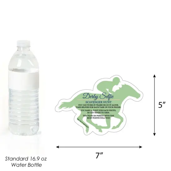 Big Dot of Happiness Kentucky Horse Derby - Selfie Scavenger Hunt - Horse Race Party Game - Set of 12 {4}