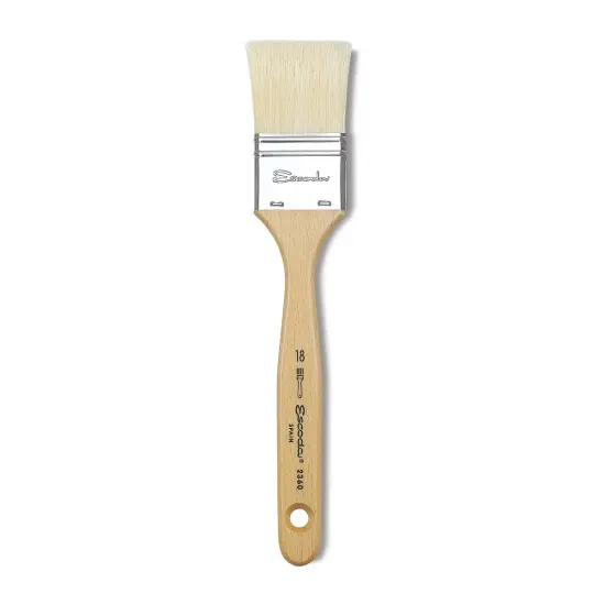 Escoda Clasico Chungking White Bristle Brush - Mottler, Size 18 {1}