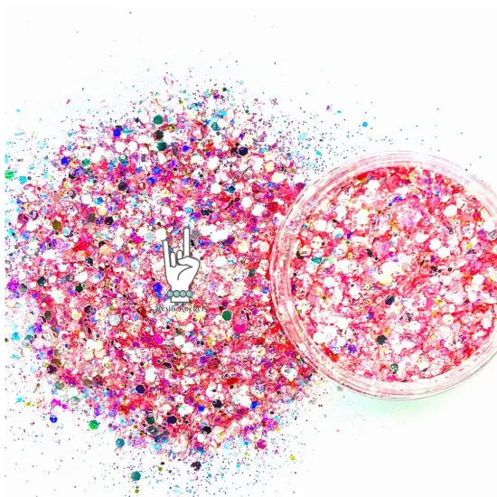 Girls, Girls, Girls Resin Rockers Exclusive Glam Metal Pixie for Poxy Chunky Glitter Mix {1}
