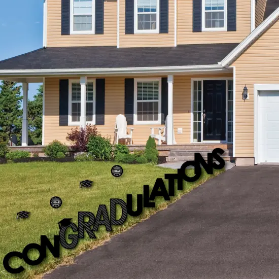 Big Dot of Happiness Graduation Cheers - Yard Sign Outdoor Lawn Decorations - Graduation Party Yard Signs - ConGRADulations {3}