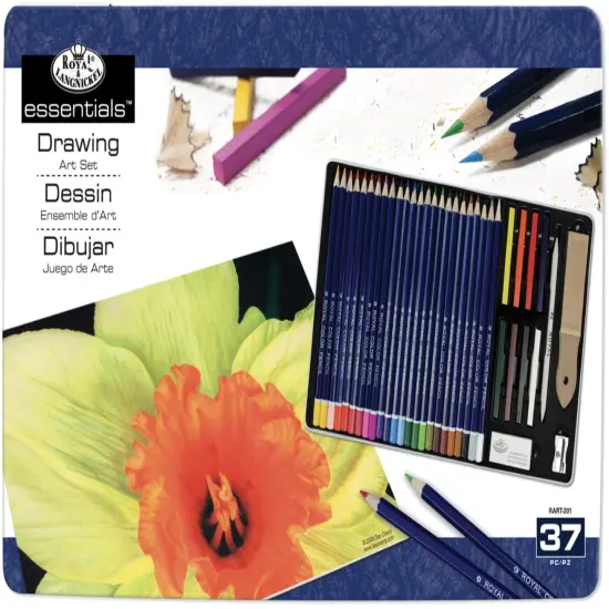 Royal & Langnickel(R) essentials(TM) Drawing Art Set W/Tin {1}