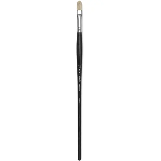 Blick Studio Bristle Brush - Filbert, Long Handle, Size 12 {1}