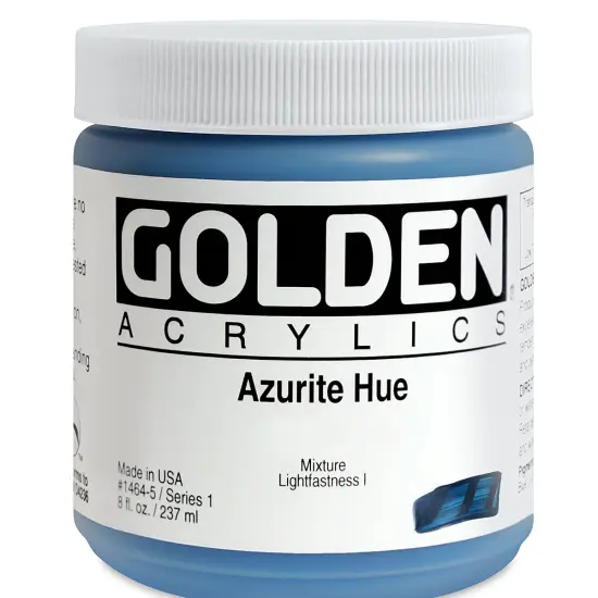 Golden Heavy Body Artist Acrylics - Azurite Hue, 8 oz Jar {2}
