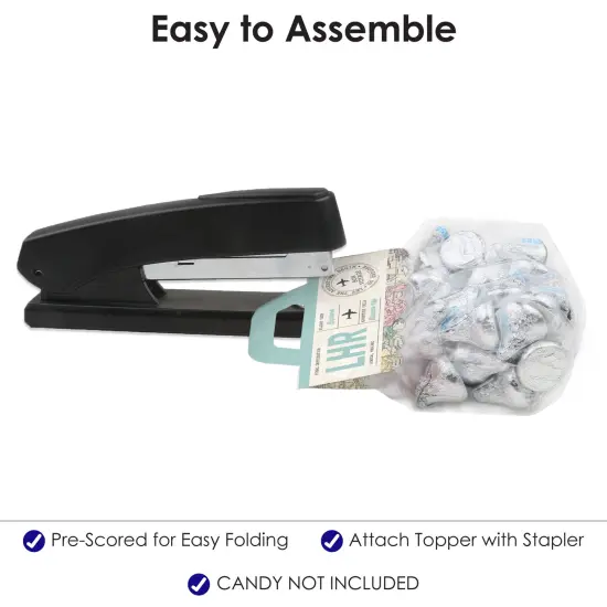 Big Dot of Happiness World Awaits DIY Travel Themed Party Clear Goodie Favor Bag Labels Candy Bags with Toppers Set of 24 {6}