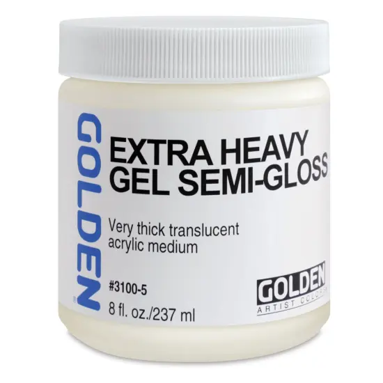 Golden Extra Heavy Acrylic Gel Medium - Semi-Gloss, 8 oz jar {2}