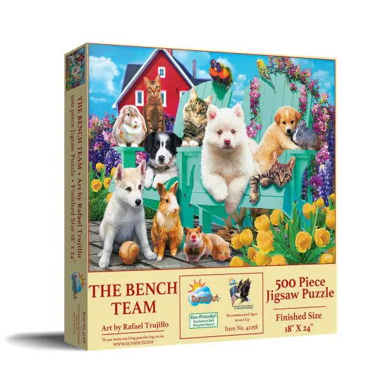 Sunsout The Bench Team 500 pc Jigsaw Puzzle 42258 {3}