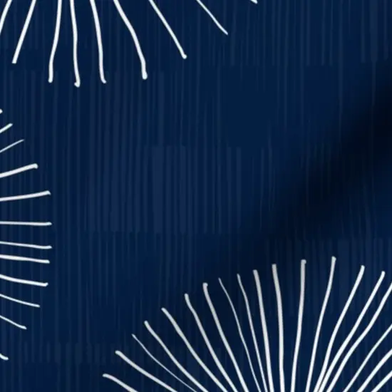 Various Fabrics by the Yard or Fat Quarter Mid Century Modern Circle Snowflake Chinoiserie Minimalist Mod Geo Dandelion White Blue Navy Flower Custom Printed Fabric by Spoonflower {7}