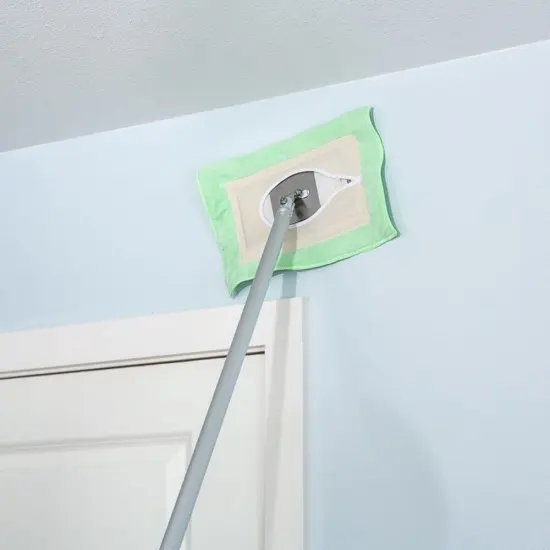 Troycraft Amish-Made Wall Cleaning Mop with Removable Microfiber Head Extends 8 Feet {1}