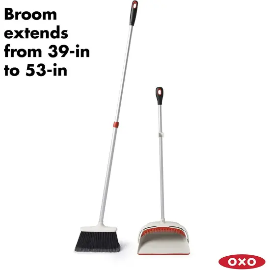 OXO Good Grips Sweep Set - Full Size Broom with Extra Large Dustpan {5}