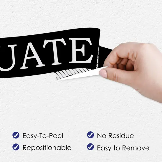 Big Dot of Happiness Graduation Cheers Party Photo Backdrop - Wall Decals {4}